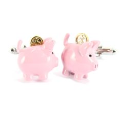 Boutons de manchette Cochon tirelire Tony & Paul 2