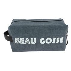 Trousse de toilette bleu Jeans Beau Gosse, M, confectionnée en France Emmanuel Création 2