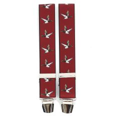 Bretelles Tony et Paul, Canards, rouge Tony & Paul