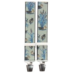 Bretelles Tony et Paul, Canards et roseaux, gris Tony & Paul