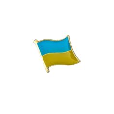 Pin's Drapeau Ukrainien flottant - Ukraine Clj Charles Le Jeune