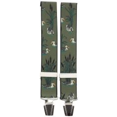 Bretelles Tony et Paul, Canards et roseaux, vert Tony & Paul