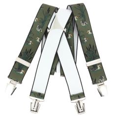 Bretelles Tony et Paul, Canards et roseaux, vert Tony & Paul 2