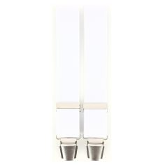 Bretelle 4 clips, blanc pur Tony & Paul