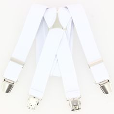 Bretelle 4 clips, blanc pur Tony & Paul 2