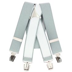 Bretelle 4 clips, gris clair Tony & Paul 2