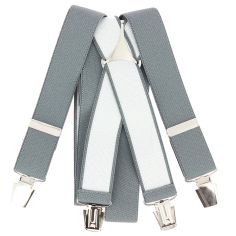 Bretelle 4 clips, gris Tony & Paul 2