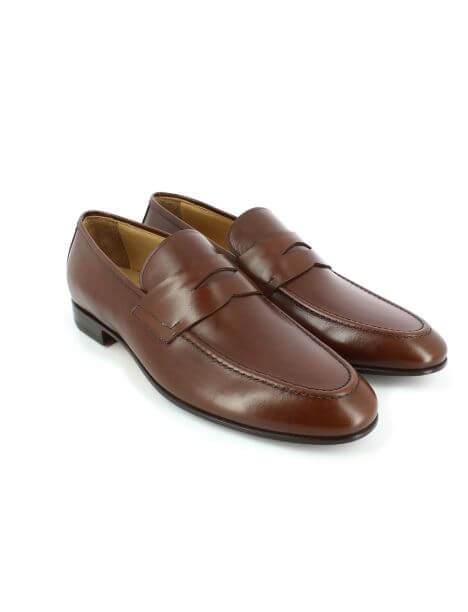 Mocassin Sénateur Marron Tony & Paul Chaussures homme, fait main en Italie, cuir luxe, artisan calcéophile, est de Rome