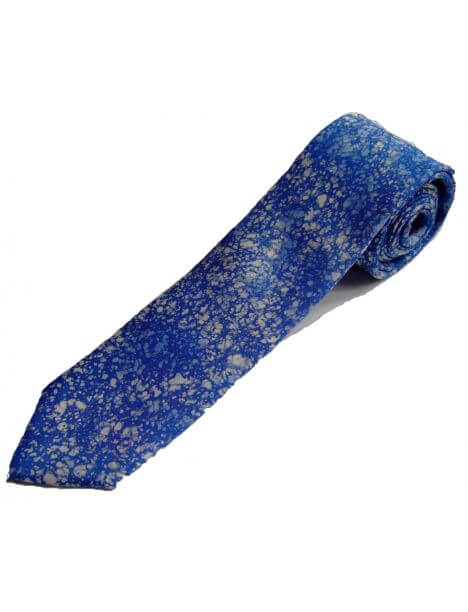 Cravate en soie, Pièce unique peinte à la main. Confectionnée à Paris