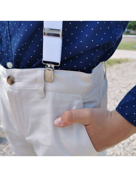 Bretelles Junior, Blanc sucre, Tony et Paul Tony & Paul