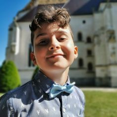 Noeud papillon enfant, Bleu clair Clj Charles Le Jeune 2