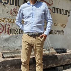 Ceinture daim Alaska, gris souris Tony & Paul 2