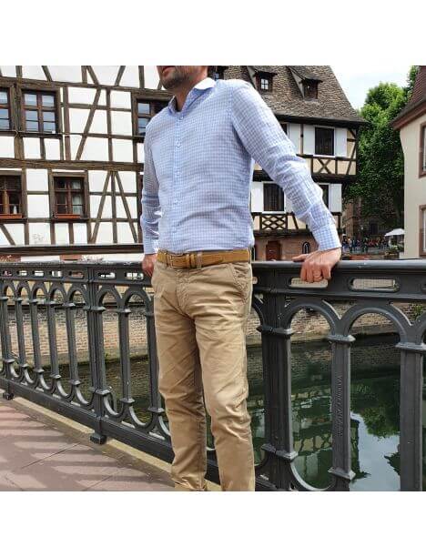 Ceinture daim Alaska, paille Tony & Paul