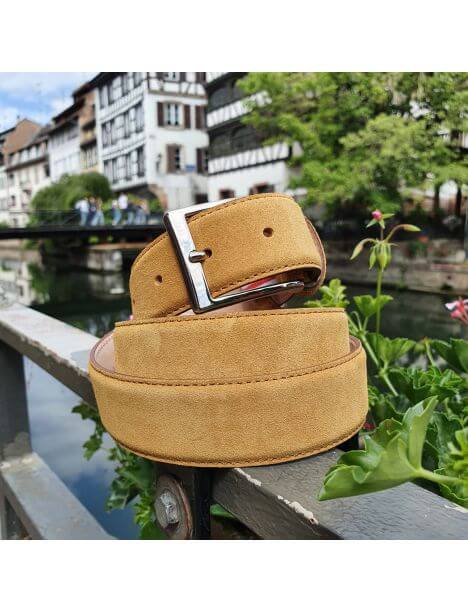 Ceinture daim Alaska, paille Tony & Paul