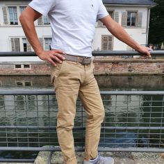 Ceinture daim Alaska, gris taupe Tony & Paul 2