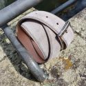 Ceinture daim Alaska, gris taupe Tony & Paul