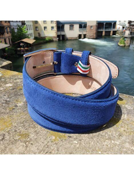 Ceinture daim Alaska, Bleu empire Tony & Paul