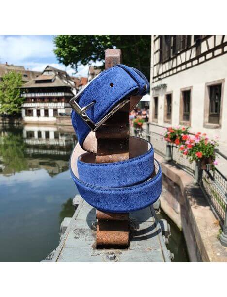 Ceinture daim Alaska, Bleu empire Tony & Paul