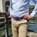 Ceinture daim Alaska, Bleu empire Tony & Paul