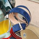 Ceinture daim Alaska, Bleu marine Tony & Paul
