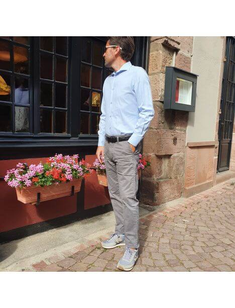 Ceinture cuir Roma, noir Tony & Paul