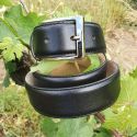 Ceinture cuir Roma, noir Tony & Paul