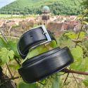 Ceinture cuir Roma, noir Tony & Paul