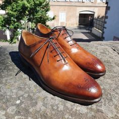 Richelieu Dandy marron cognac patiné Tony & Paul 2