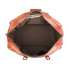 Sac De Voyage En Cuir Vintage rouge clair, Raimondo. Tony Et Paul. Tony & Paul 2