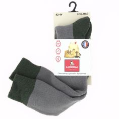 Mi-bas Randonnée épaisses Polyester, Gris ardoise. Labonal, fabriquée en France Labonal 2