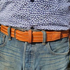 Ceinture cuir Tressia, Miel Tony & Paul 2