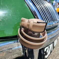 Ceinture cuir, Lazio, gris taupe Tony & Paul 2