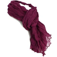 Chèche coton Dakar, Grenat intense Clj Charles Le Jeune 2