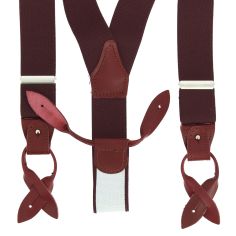Bretelle 3 attaches Hercule, Bordeaux. Cuir Bordeaux Tony & Paul 2