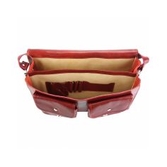 Sac Messager, en Cuir rouge, Pamela. Tony et Paul. Tony & Paul 2