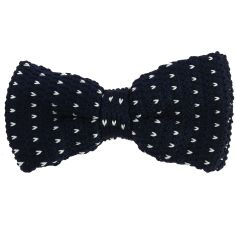 Noeud papillon tricot mini-coeurs Marine Clj Charles Le Jeune