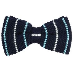 Noeud papillon tricot Linéa marine Clj Charles Le Jeune