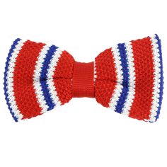 Noeud papillon tricot Arlington rouge Clj Charles Le Jeune