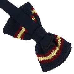 Noeud papillon tricot Bradbourg Marine Clj Charles Le Jeune 2
