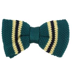 Noeud papillon tricot Preppy Aviron vert académique Clj Charles Le Jeune