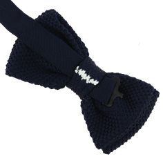 Noeud papillon tricot America marine blanc rouge Clj Charles Le Jeune 2