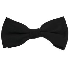Noeud Papillon noir satin uni Clj Charles Le Jeune