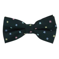 Noeud Papillon fleurs, vert Clj Charles Le Jeune