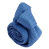 Cravate Tricot unie, Bleu d'Annecy. Arcobaleno Clj Charles Le Jeune