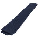 Cravate Tricot unie, Bleu intense. Arcobaleno Clj Charles Le Jeune