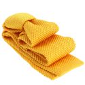 Cravate Tricot unie, Jaune bouton d'or. Arcobaleno Clj Charles Le Jeune