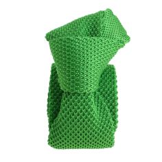 Cravate Tricot unie, Vert intense. Arcobaleno Clj Charles Le Jeune