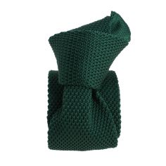 Cravate Tricot unie, Vert Académicien. Arcobaleno Clj Charles Le Jeune