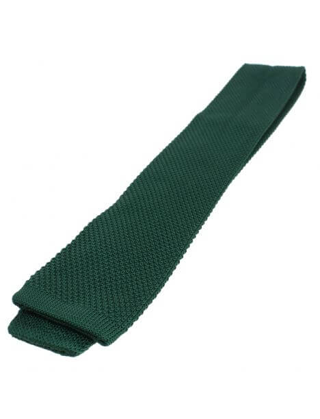 Cravate Tricot unie, Vert Académicien. Arcobaleno Clj Charles Le Jeune