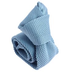 Cravate Tricot unie, Bleu ciel. Arcobaleno Clj Charles Le Jeune 2